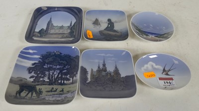 Lot 194 - A collection of Royal Copenhagen porcelain pin...