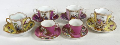 Lot 209 - A group of four 19th century German porcelain...