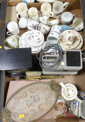 Lot 557 - Two boxes of miscellaneous items to include a...