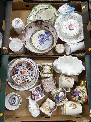 Lot 542 - Two boxes of various ceramic items to include...