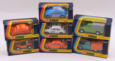 Lot 1747 - Corgi Toys group of seven later released...