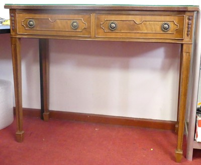 Lot 238 - A reproduction walnut canteen table in the...