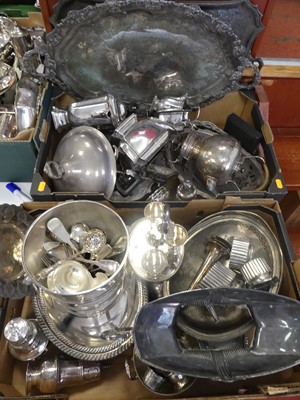 Lot 239 - A collection of silver plated wares, to...