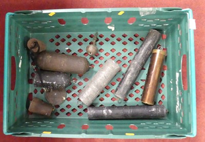Lot 572 - A collection of various lead clock weights