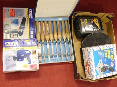 Lot 574 - A collection of various power tools to include...