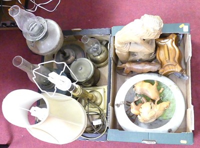 Lot 580 - Two boxes of miscellaneous items to include...