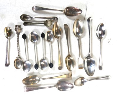 Lot 298 - A collection of 18th century and later silver...