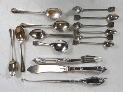 Lot 280 - A set of four Edwardian silver teaspoons in...