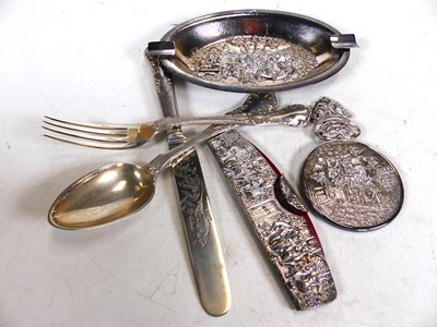Lot 294 - A Victorian silver three-piece christening set,...