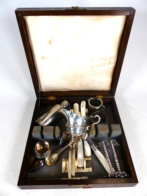 Lot 295 - A George V silver helmet shaped cream jug;...