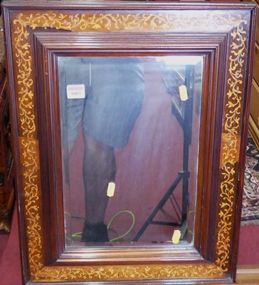 Lot 1003 - Circa 1900 rosewood and floral marquetry...