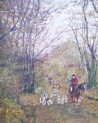 Lot 1010 - TC Winskill - On The Scent, oil on canvas,...