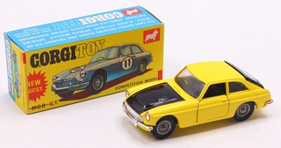 Lot 1672 - Corgi Toys, 345 MGC GT competition model,...