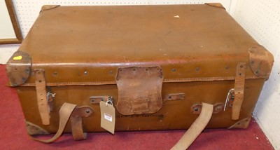 Lot 1140 - An early 20th century tan vellum, leather and...
