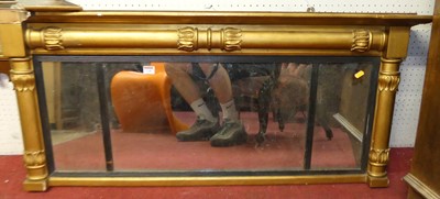 Lot 1149 - A 19th century giltwood framed overmantel...
