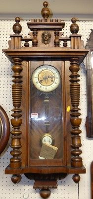 Lot 1157 - An early 20th century figured walnut Vienna...