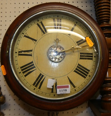Lot 1158 - A Victorian circular postman's alarm clock...