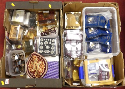 Lot 588 - Two boxes of various dolls house furniture