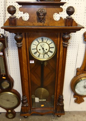 Lot 1160 - An early 20th century figured walnut Vienna...