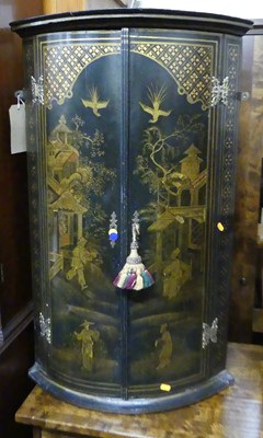 Lot 1201 - A George III chinoiserie lacquered and gilt...