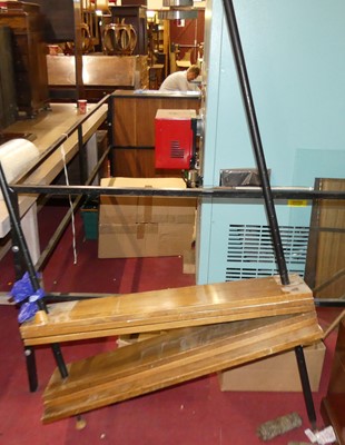 Lot 1207 - A 1970s freestanding set of teak display...