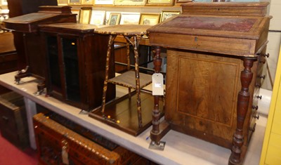 Lot 1210 - Furniture to include a Victorian walnut...