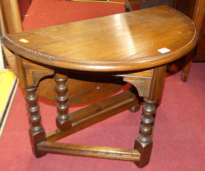 Lot 1219 - An Old Charm oak single dropflap low...