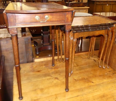 Lot 1225 - An Edwardian mahogany dropflap occasional...