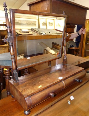 Lot 1228 - An early Victorian mahogany swing dressing...