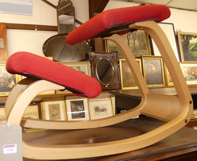 Lot 1246 - A contemporary Stokke bent beechwood framed...