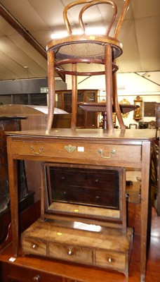 Lot 1267 - A 19th century mahogany single drawer side...