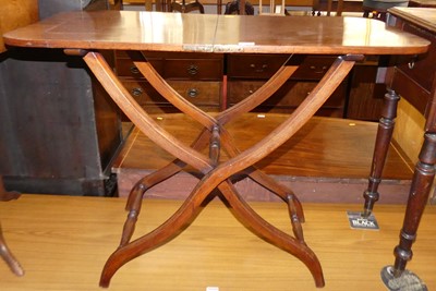 Lot 1287 - A 19th century mahogany folding coaching table,...