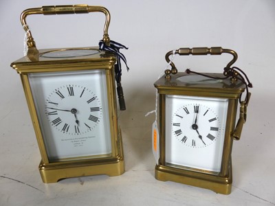 Lot 469 - An early 20th century lacquered brass carriage...