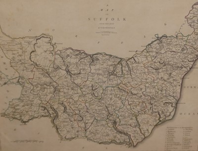 Lot 1049 - Christopher Saxton - engraved and later hand...