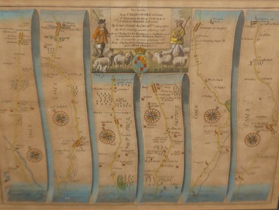 Lot 1058 - John Ogilby - The road from Chelmsford in...