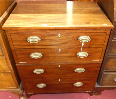 Lot 1305 - A 19th century mahogany and later converted...