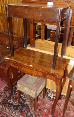 Lot 1310 - A 19th century continental mahogany and...