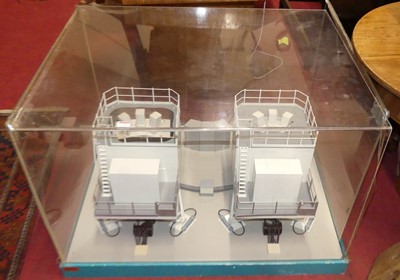Lot 1321 - A twin industrial flight stimulator model,...