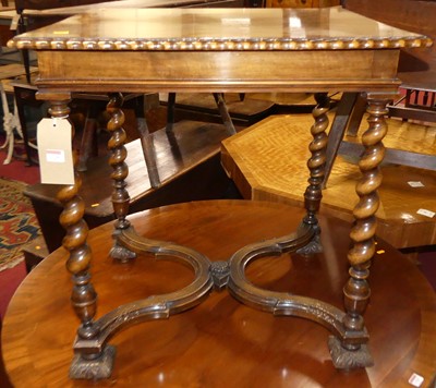 Lot 1328 - An early 20th century Spanish walnut and...