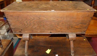 Lot 1342 - An 18th century elm dough-bin, having...