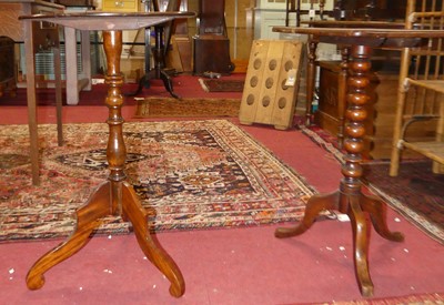 Lot 1362 - Two Victorian mahogany pedestal occasional tables