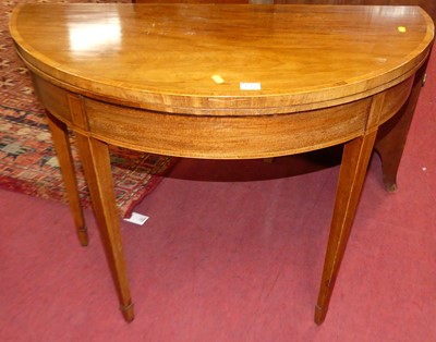 Lot 1363 - A Regency mahogany and rosewood crossbanded...