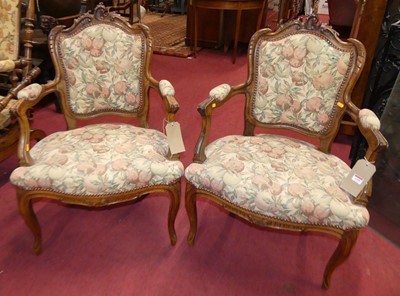 Lot 1395 - A pair of early 20th century French beech tub...