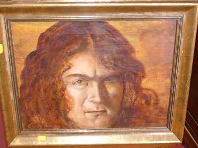 Lot 1059 - 20th Century school gypsy woman, oil on canvas,...