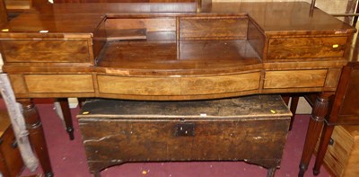 Lot 1415 - A George IV mahogany and flame mahogany...