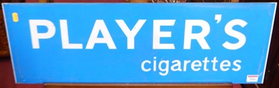 Lot 1066 - Perspex advertising sign for Players...