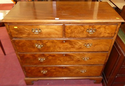 Lot 1423 - A Victorian mahogany squarefront chest of two...