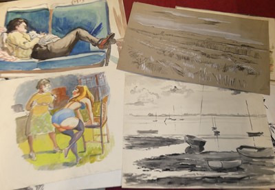 Lot 1072 - Peter E Clark Circa 1950s-1980s artist's...