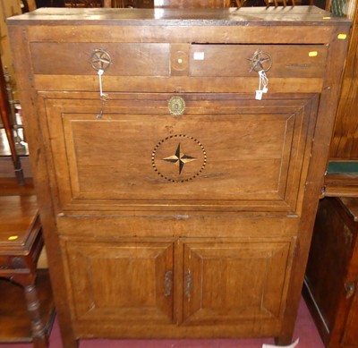 Lot 1431 - A central European provincial fruitwood...