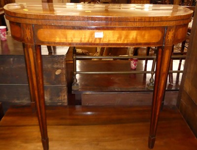 Lot 1432 - A Regency mahogany, satinwood inlaid and...